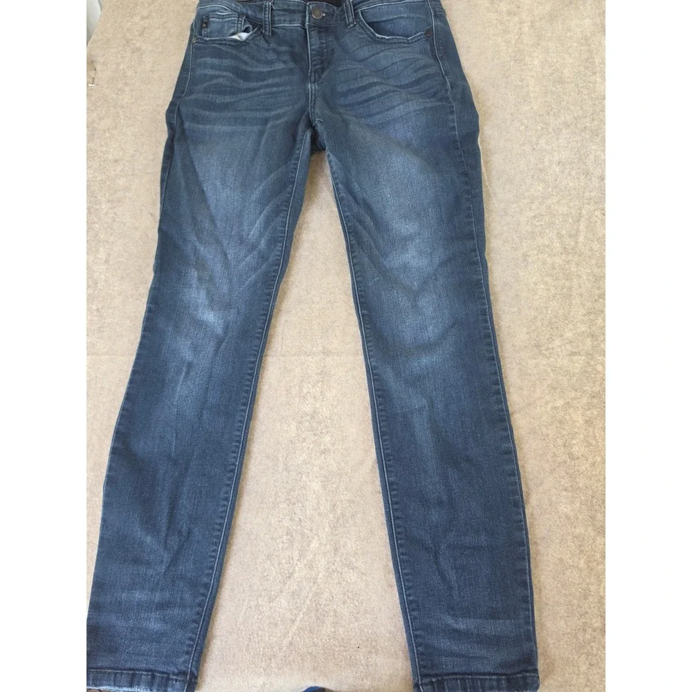 Judy Blue Skinny Jeans Dark Wash Distressed Stretch Denim‎ 13/31 JB8246-SSDK